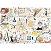 Ravensburger Puzzle 500pc - Crazy Cats Alphabet