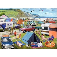 Ravensburger Puzzle 1000pc - Leisure Days 5 Camping Caravanning