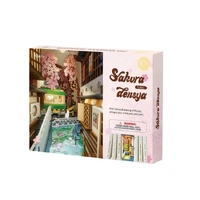 Rolife Wooden Model - DIY Miniature House Book Nook Sakura Densya