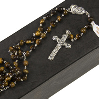 Rosary Beads Precious Stone - Tiger Eye