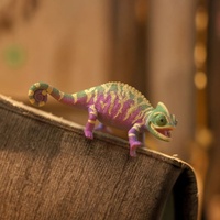 Schleich School of Magical Animals - Caspar the Chameleon in Rainbow Colours