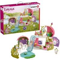 Schleich Bayala - Glittering Flower House with Unicorns, Lake and Stable