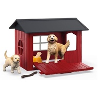 Schleich Farm World - Dog Kennel with Golden Retriever