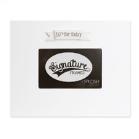 Splosh Signature Frame - 50th Birthday White