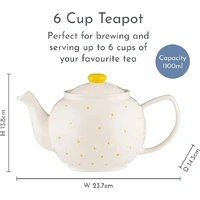 Price & Kensington - Daisy 6 Cup Teapot (1.1L)