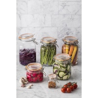 Kilner Square Clip Top Jar - 2 Litre