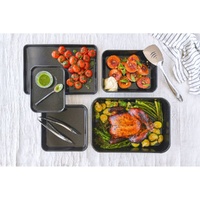 Bakemaster - Professional Vitreous Enamel Baking Tray - 24 x 18 x 2cm