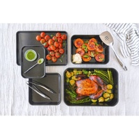 Bakemaster - Professional Vitreous Enamel Baking Tray - 39 x 27 x 2cm