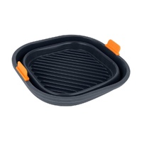 Bakemaster - Silicone Collapsible Square Air Fryer Insert - 21 x 21 x 7cm