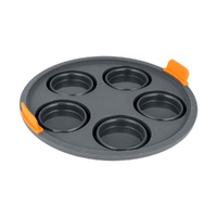 Bakemaster - Silicone Collapsible Round 5 Cup Muffin Air Fryer Insert - 21 x 4cm