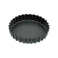 Bakemaster - Loose Base Quiche Pan Set of 4 - 12 x 2cm