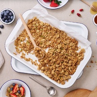 Bakemaster - Enamel Oven Tray - 38 x 30 x 2cm