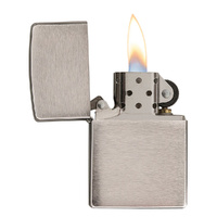 Zippo Lighter - Brushed Finish Chrome