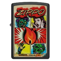 Zippo Lighter - Comic Zombies Design