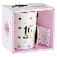 Sweet Heart Gold Handle Mug - 16th