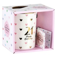Sweet Heart Gold Handle Mug - 21st