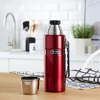 Thermos Stainless King Vacuum Flask 1.2L Red