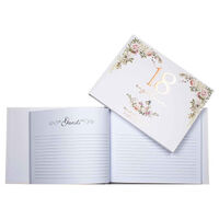 Floral 18th Birthday Guest Book