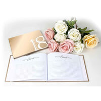 18th Birthday Rose Gold Guest Book