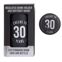 Splosh Celebration - 30th Insulated Drink Cooler & Badge Set