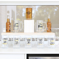 Splosh Sip Celebration Beer Glass - 21st