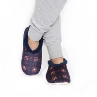 Snugg Ups Mens Velvet Plaid - Red