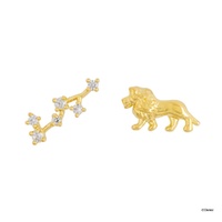 Disney x Short Story Earrings The Lion King Great Kings - Gold