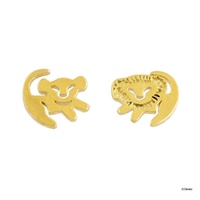 Disney x Short Story Earrings The Lion King Simba - Gold