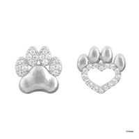 Disney x Short Story Earrings The Lion King Paw Print - Silver