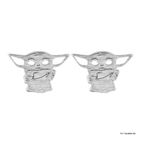 Star Wars x Short Story Earrings - Grogu - Silver