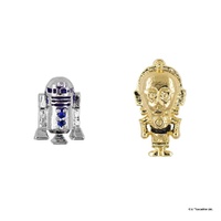 Star Wars x Short Story Earrings - R2D2 & C3PO - Epoxy