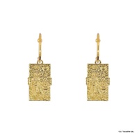 Star Wars x Short Story Earrings - Mandalorian - Gold