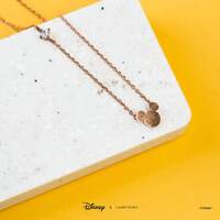 Disney X Short Story Necklace Mickey Ears - Rose Gold