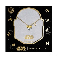 Star Wars x Short Story Necklace - Grogu - Gold