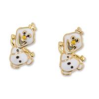 Disney x Short Story Earrings Frozen Olaf Snowman - Epoxy