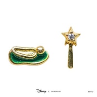 Disney x Short Story Earrings Tinkerbell Shoe And Wand - Epoxy