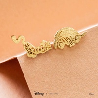 Disney x Short Story Earrings Tigger And Eeyore - Gold