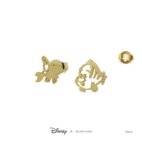 Disney x Short Story Earrings Sebastian and Flounder - Gold