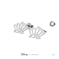 Disney x Short Story Earrings Jasmine Lotus - Silver