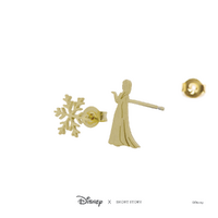 Disney x Short Story Earrings Elsa And Snowflake - Gold