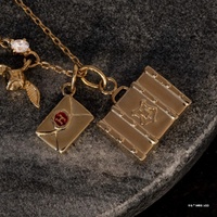 Harry Potter x Short Story Necklace - Hogwarts Letter - Gold