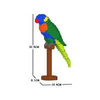 Jekca Animals - Rainbow Lorikeet 32cm