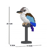 Jekca Animals - Kookaburra With Blue Tail 25cm