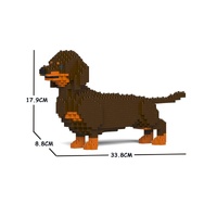 Jekca Animals - Dachshund Brown 17cm