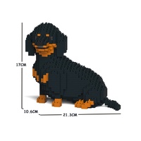 Jekca Animals - Dachshund Sitting Black 17cm