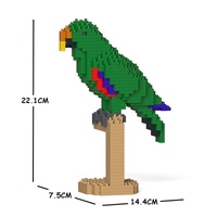 Jekca Animals - Eclectus Green 22cm