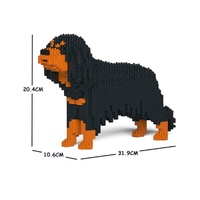 Jekca Animals - Cavalier King Charles Spaniel Black 20cm