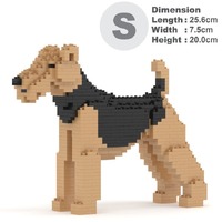 Jekca Animals - Dog - Airedale Terrier 20cm