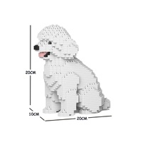 Jekca Animals - Toy Poodle White 20cm