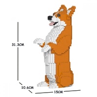 Jekca Animals - Welsh Corgi Standing 31cm